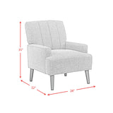 Kiwi Chair with Channel Back in Palmer Teal - Tampa Furniture Outlet