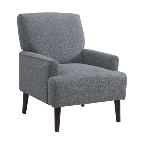 Kiwi Chair in 8077 Boucle Grey & Espresso - Tampa Furniture Outlet
