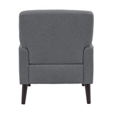 Kiwi Chair in 8077 Boucle Grey & Espresso - Tampa Furniture Outlet