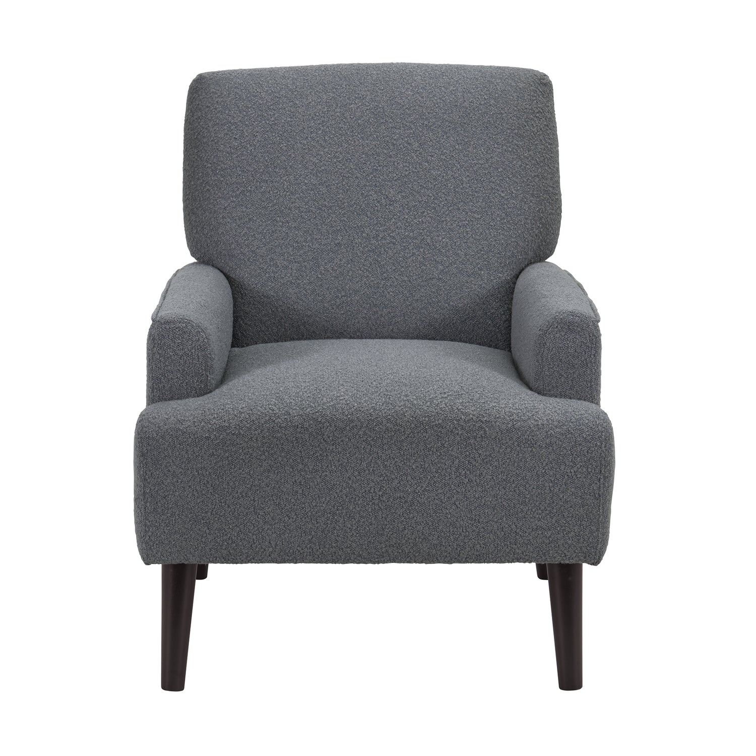Kiwi Chair in 8077 Boucle Grey & Espresso - Tampa Furniture Outlet