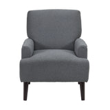 Kiwi Chair in 8077 Boucle Grey & Espresso - Tampa Furniture Outlet