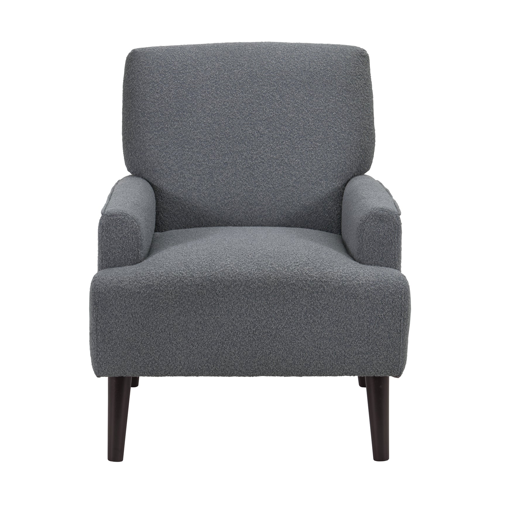 Kiwi Chair in 8077 Boucle Grey & Espresso - Tampa Furniture Outlet