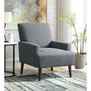 Kiwi Chair in 8077 Boucle Grey & Espresso – SKU U-4410-8333-100 | Elements