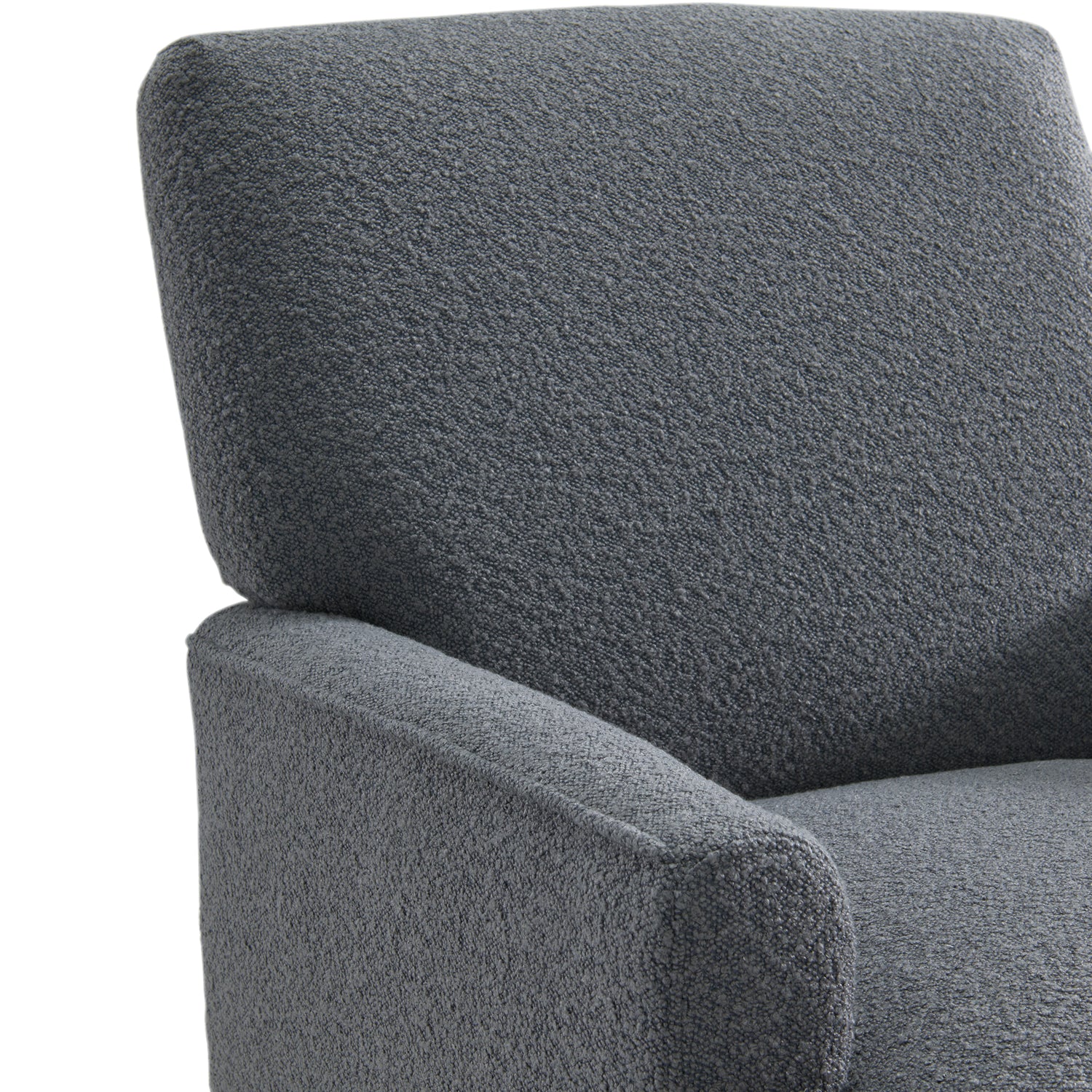 Kiwi Chair in 8077 Boucle Grey & Espresso - Tampa Furniture Outlet