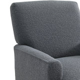 Kiwi Chair in 8077 Boucle Grey & Espresso - Tampa Furniture Outlet