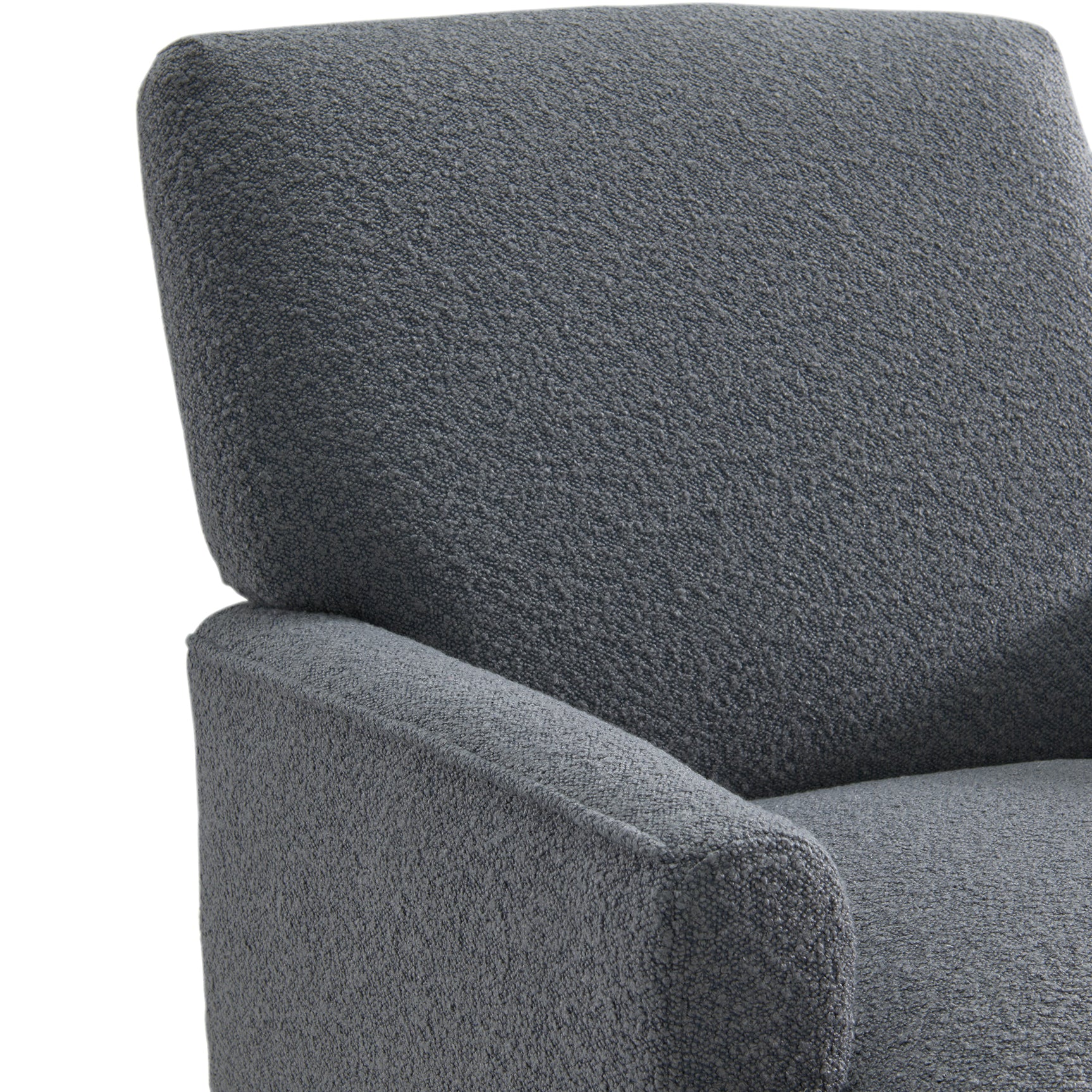 Kiwi Chair in 8077 Boucle Grey & Espresso - Tampa Furniture Outlet