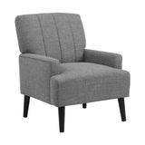 Kiwi Chair with Channel Back in Palmer Grey - Tampa Furniture Outlet