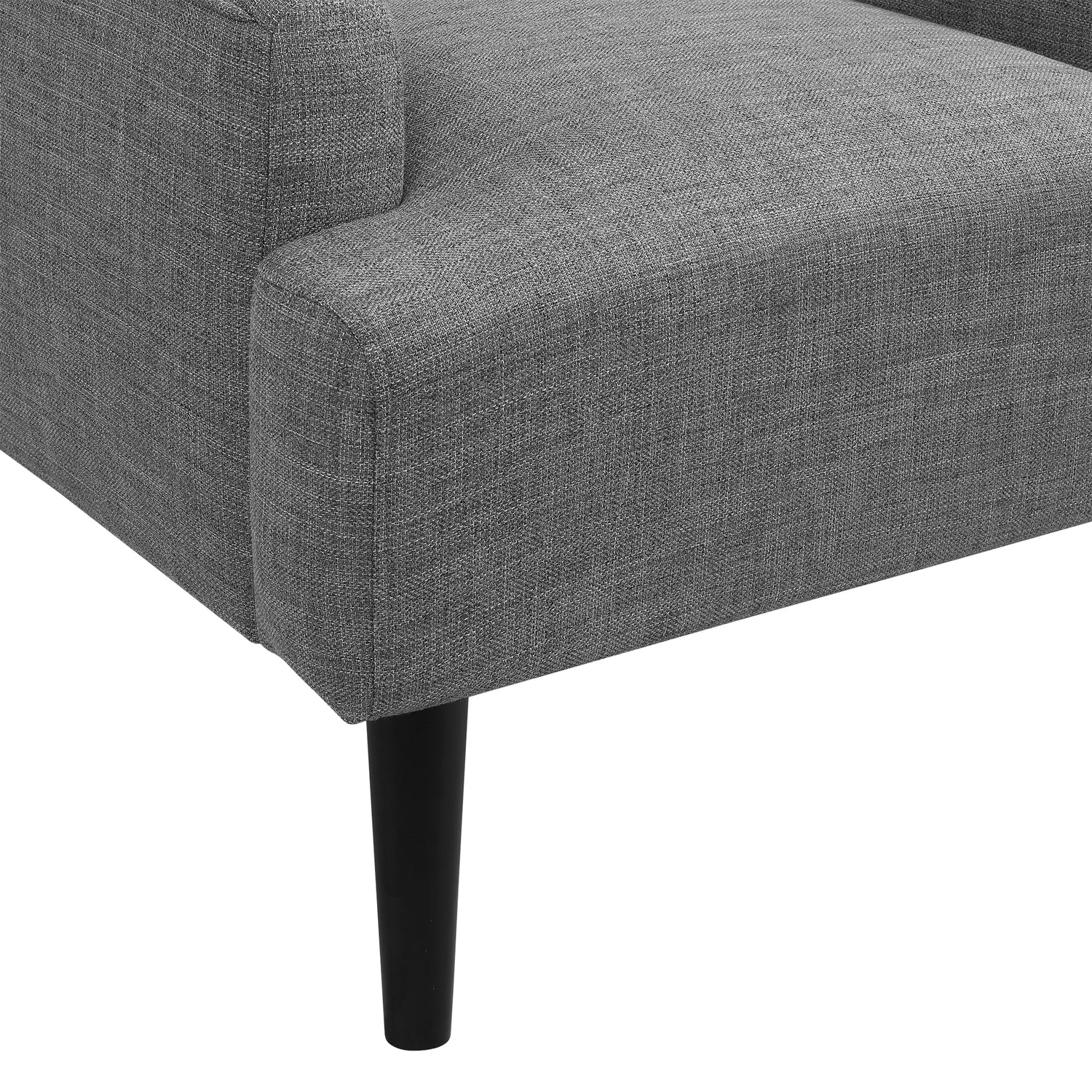 Kiwi Chair with Channel Back in Palmer Grey - Tampa Furniture Outlet
