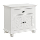 Kona 1-Drawer Nightstand in White - Tampa Furniture Outlet