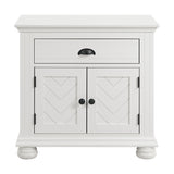 Kona 1-Drawer Nightstand in White - Tampa Furniture Outlet