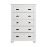 Kona 5-Drawer Chest in White - Tampa Furniture Outlet