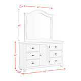 Kona Dresser and Mirror Set in White