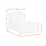 Kona Full Panel Bed in White - Tampa Furniture Outlet