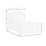 Kona Queen Panel Bed in White - Tampa Furniture Outlet