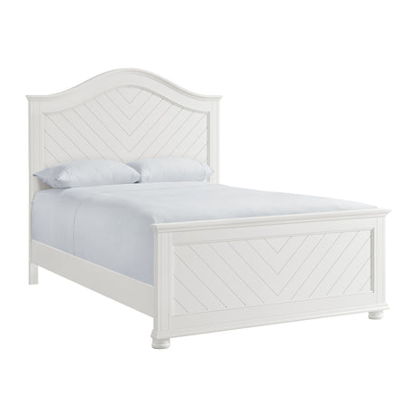 Kona Queen Panel Bed in White - Tampa Furniture Outlet