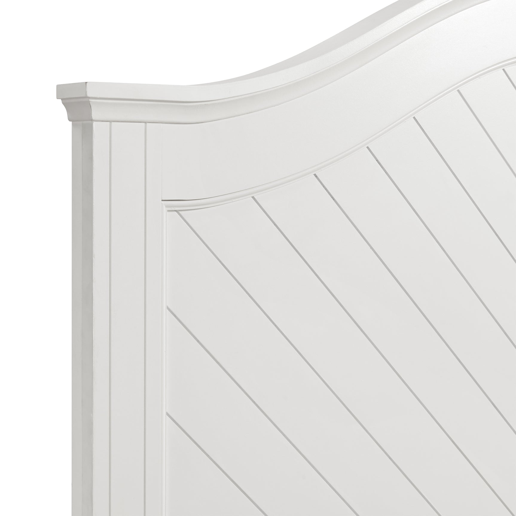 Kona King Panel Bed in White