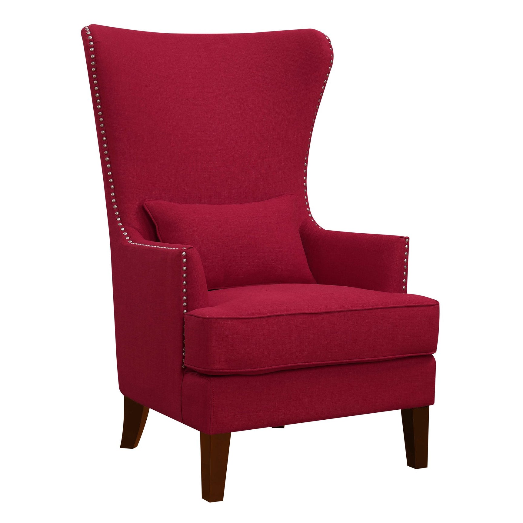 Kori 724 Chair W/Chrome Nails Heirloom Berry - Tampa Furniture Outlet