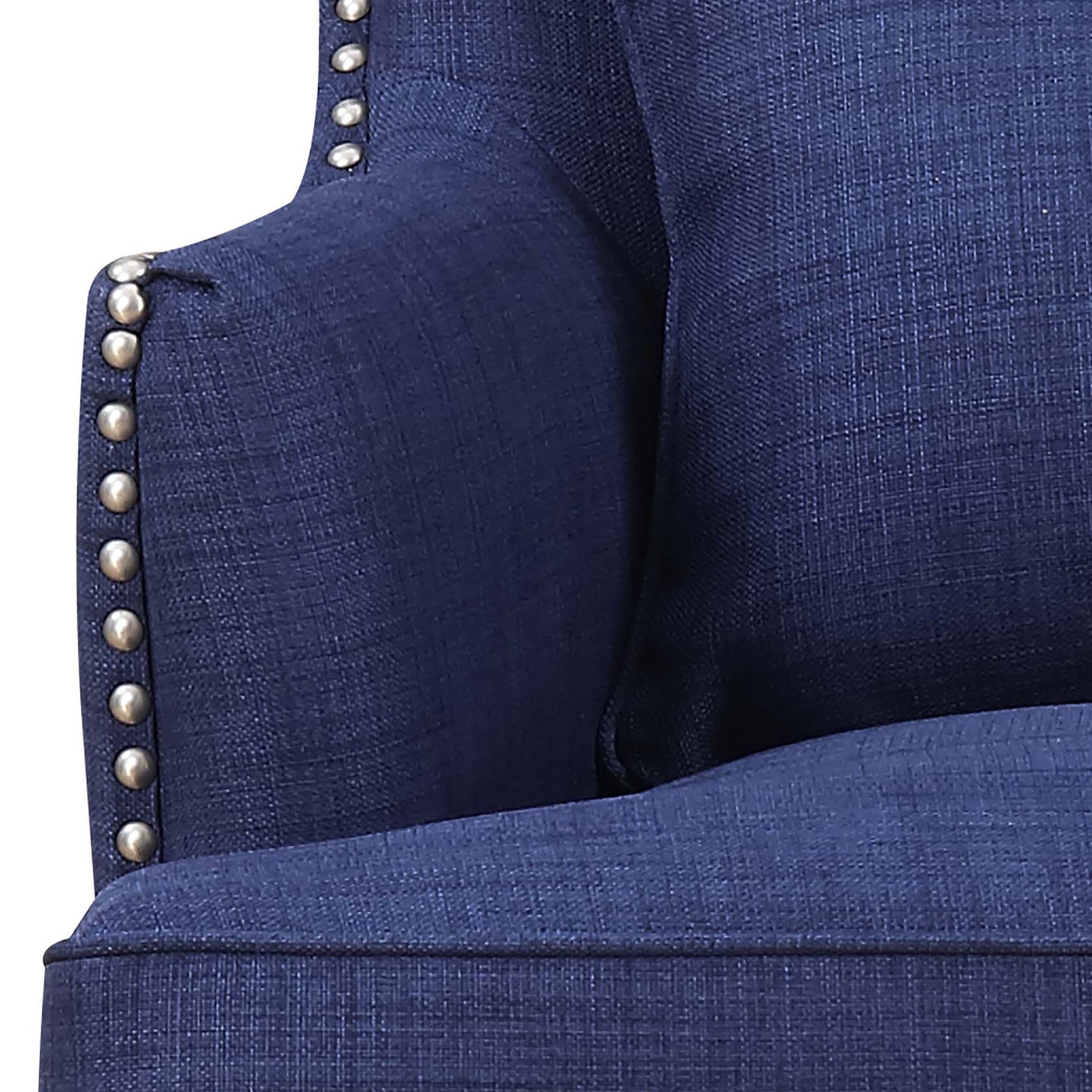 Kori 724 Chair W/Chrome Nails Heirloom Blue - Tampa Furniture Outlet