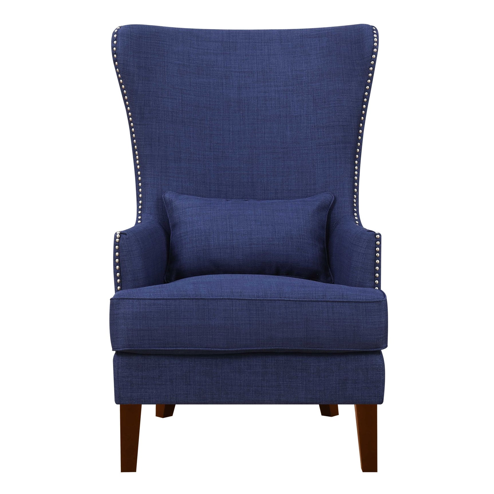 Kori 724 Chair W/Chrome Nails Heirloom Blue - Tampa Furniture Outlet