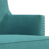 Kori 724 Chair W/Chrome Nails Heirloom Aqua/Teal (ISTA 3) - Tampa Furniture Outlet