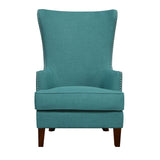 Kori 724 Chair W/Chrome Nails Heirloom Aqua/Teal (ISTA 3) - Tampa Furniture Outlet