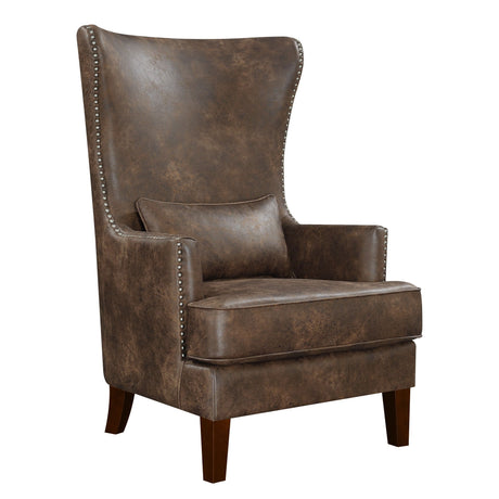 Kori (724) Chair w/Chrome Nails In Sierra Toffee - Tampa Furniture Outlet