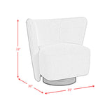 Kuga Swivel Chair in Ching Sand - Tampa Furniture Outlet