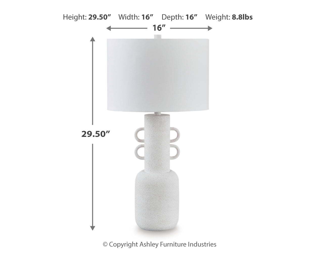 Perringhill Lighting Metal Table Lamp - Thumbnail 2