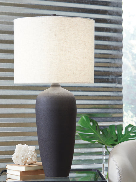 Tampa Furniture Outlet - Ashley Furniture - Ryenburg Lighting - Metal Table Lamp (1/CN) / Black - L207584