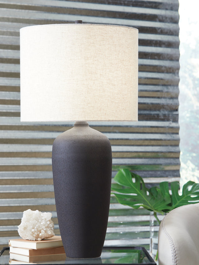 Tampa Furniture Outlet - Ashley Furniture - Ryenburg Lighting - Metal Table Lamp (1/CN) / Black - L207584