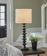 Tampa Furniture Outlet - Ashley Furniture - Luanndon Lighting - 2-Piece Lamp Set / Black - L235783X2