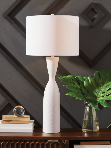 Tampa Furniture Outlet - Ashley Furniture - Davinford Lighting - Poly Table Lamp (1/CN) / White - L236004