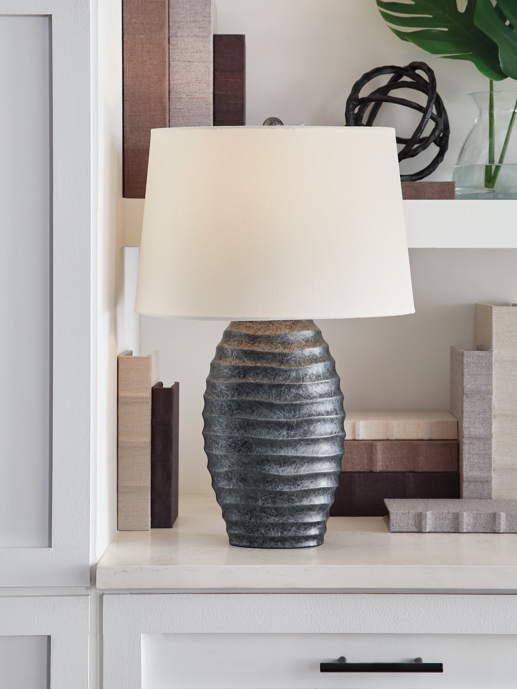 Tampa Furniture Outlet - Ashley Furniture - Caronick Lighting - Poly Table Lamp (Set of 2) - L243684