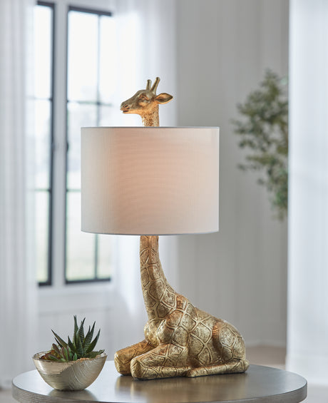 Tampa Furniture Outlet - Ashley Furniture - Ferrison Lighting - 2-Piece Lamp Set / Gold Finish - L317004X2