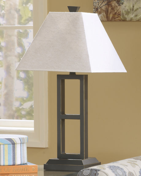 Tampa Furniture Outlet - Ashley Furniture - Deidra Lighting - Metal Table Lamp (Set of 2) / Black - L318924