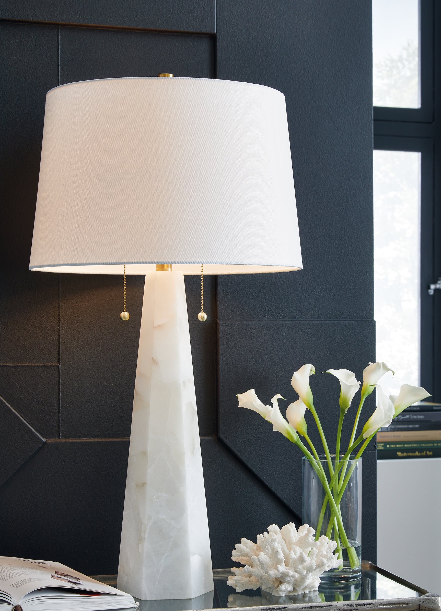 Tampa Furniture Outlet - Ashley Furniture - Laurellen Lighting - 2-Piece Lamp Set / White - L429064X2