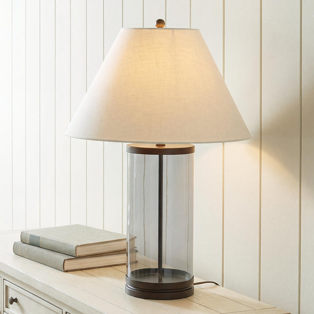 Tampa Furniture Outlet - Ashley Furniture - Junrow Lighting - Glass Table Lamp (1/CN) - L430964