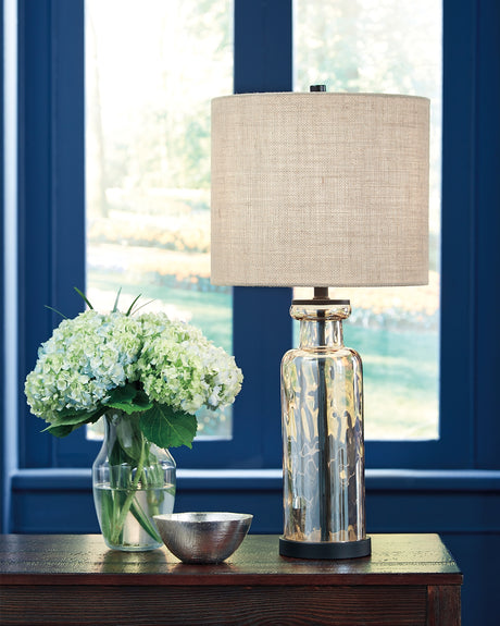 Tampa Furniture Outlet - Ashley Furniture - Laurentia Lighting - Glass Table Lamp (1/CN) / Champagne - L431414