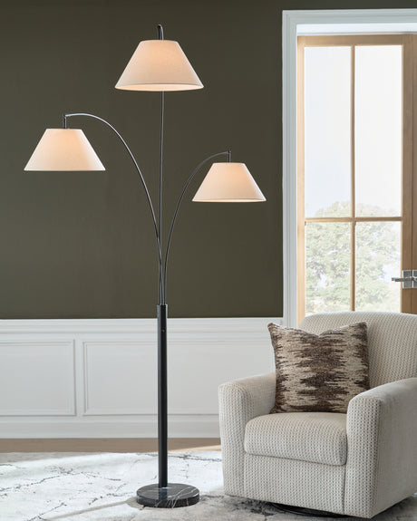Tampa Furniture Outlet - Ashley Furniture - Gibbswellner Lighting - Metal Arc Lamp (1/CN) - L725159
