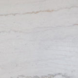 Lanette End Table with White Marble Top in Black