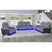 Lantana Power Motion Loveseat with Power Headrest, Led, and Console in Rocky Cement/Charcoal – SKU U-13660-10562-285PP | Elements