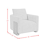 Lanvin Accent Chair in Bama Toast - Tampa Furniture Outlet
