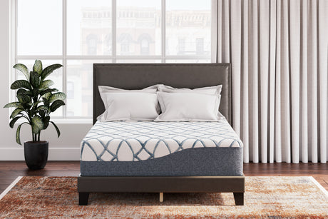 Tampa Furniture Outlet - Ashley Furniture - 14 Inch Chime Elite 2.0 Mattresses - California King / White/Blue - M42751