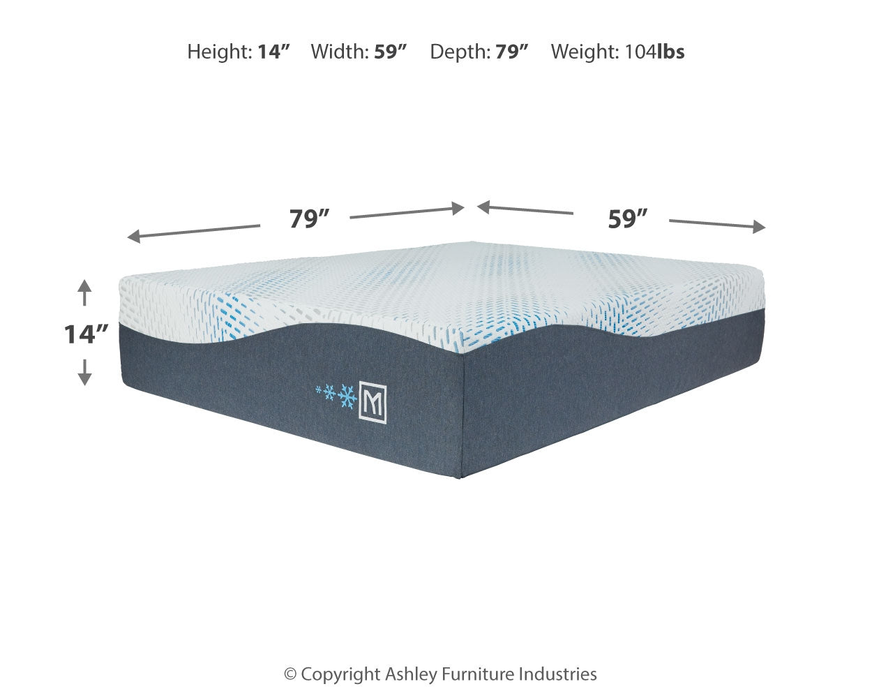Millennium Cushion Firm Gel Memory Foam Hybrid Mattresses - Tampa Furniture Outlet
