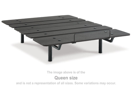 Tampa Furniture Outlet - Ashley Furniture - Cosmic Power Base California King Adjustable Base - Cal King Adjustable Base / Black - M8X252