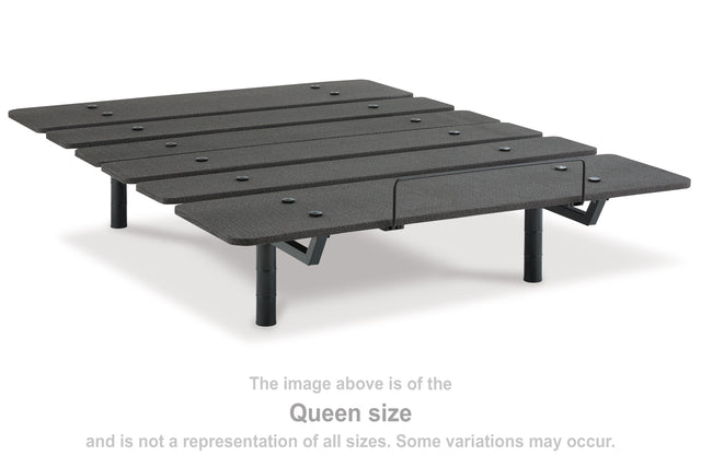 Tampa Furniture Outlet - Ashley Furniture - Cosmic Power Base California King Adjustable Base - Cal King Adjustable Base / Black - M8X252