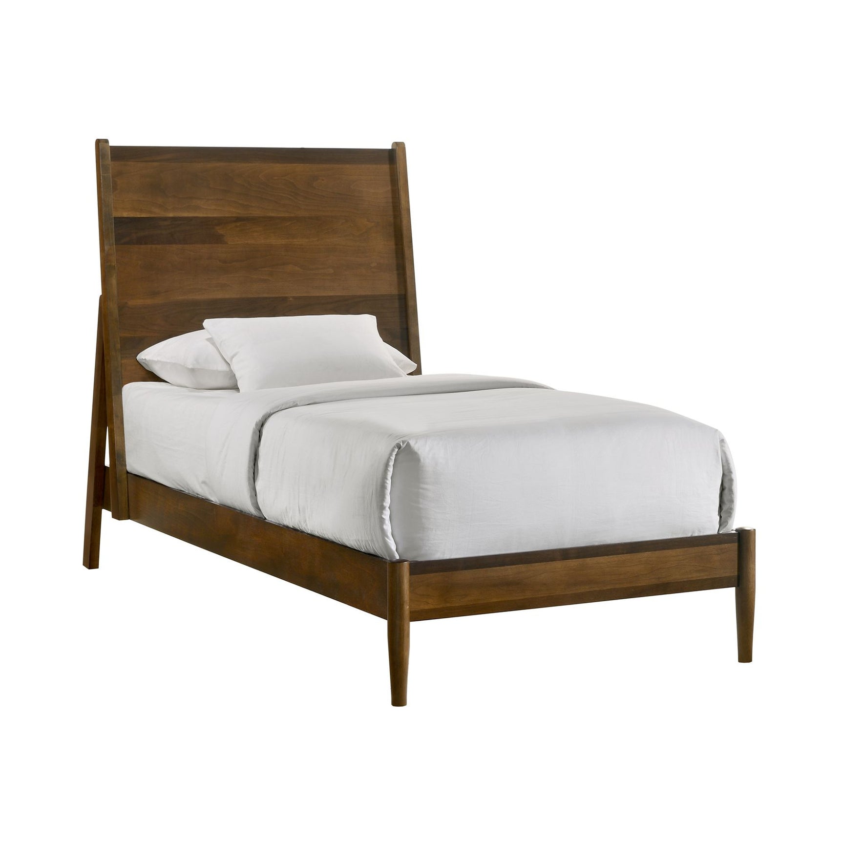 Malibu Twin Panel Bed in Walnut