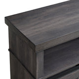 Macau Console with 23" Fireplace Insert in Grey