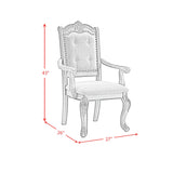 Madison Park Dining Arm Chair with Beige Fabric in Walnut (2 Per Carton) - Tampa Furniture Outlet