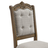 Madison Park Dining Side Chair with Beige Fabric in Walnut (2 Per Carton) - Tampa Furniture Outlet